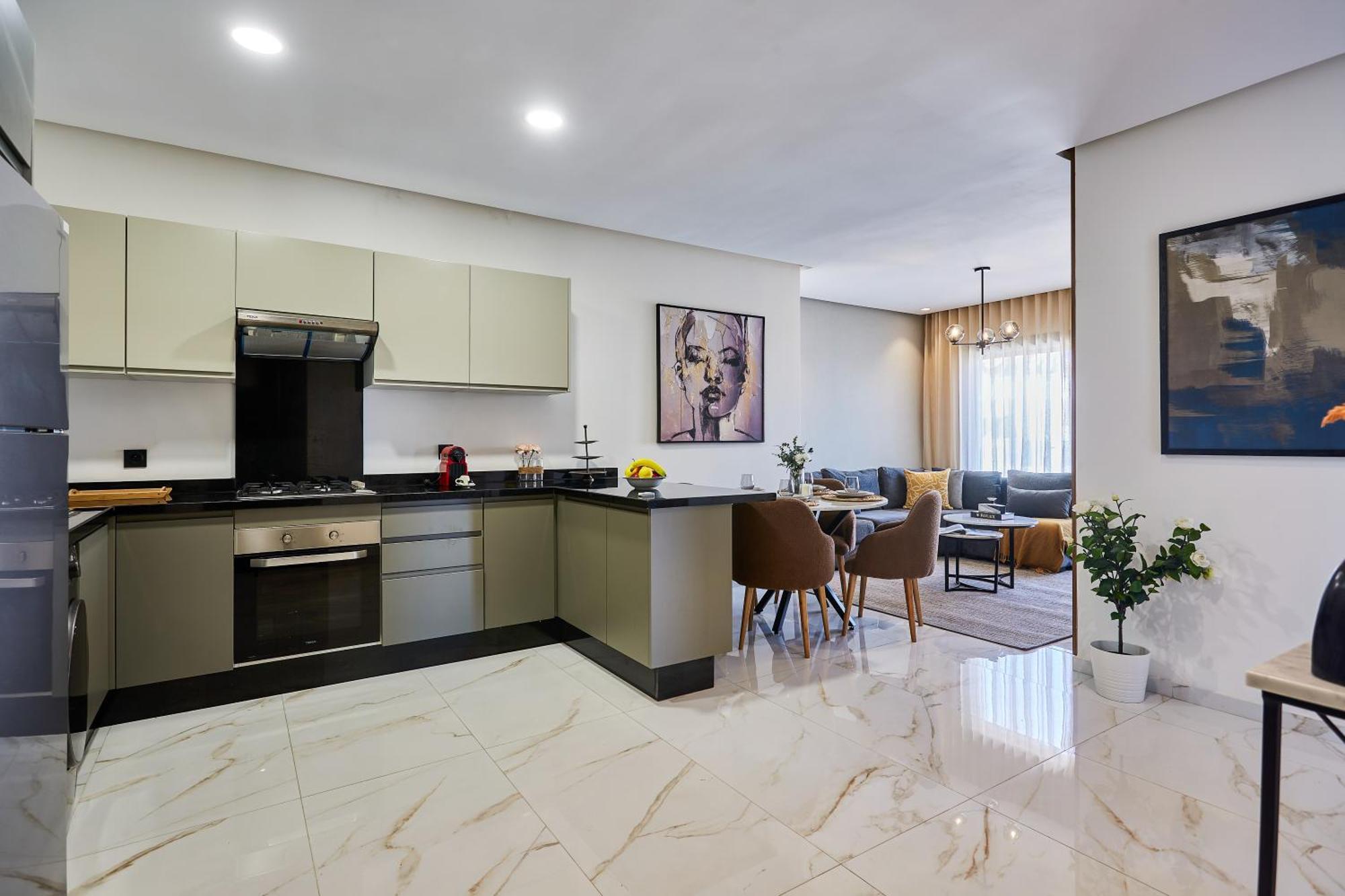 Апартаменты Sleek And Modern 2-Bed Unit In Downtown Casa Касабланка Экстерьер фото