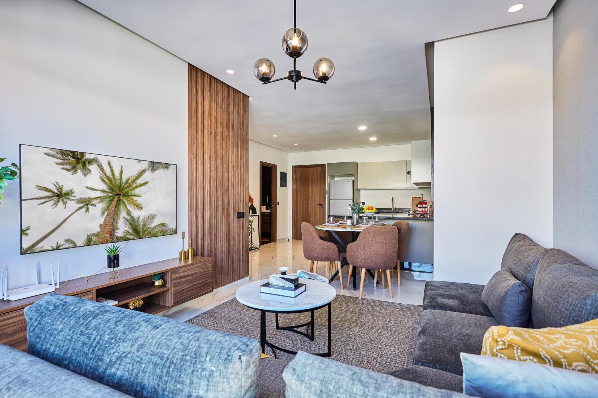 Апартаменты Sleek And Modern 2-Bed Unit In Downtown Casa Касабланка Экстерьер фото